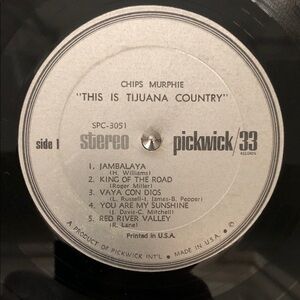 Chips Murphie "This Is Tijuana Country" Vinyl Record 1966